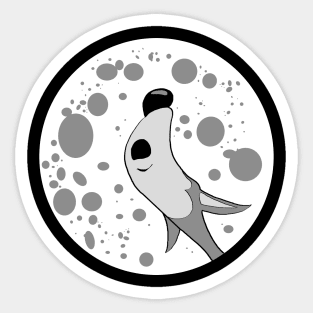 Howling At The Moon Sticker